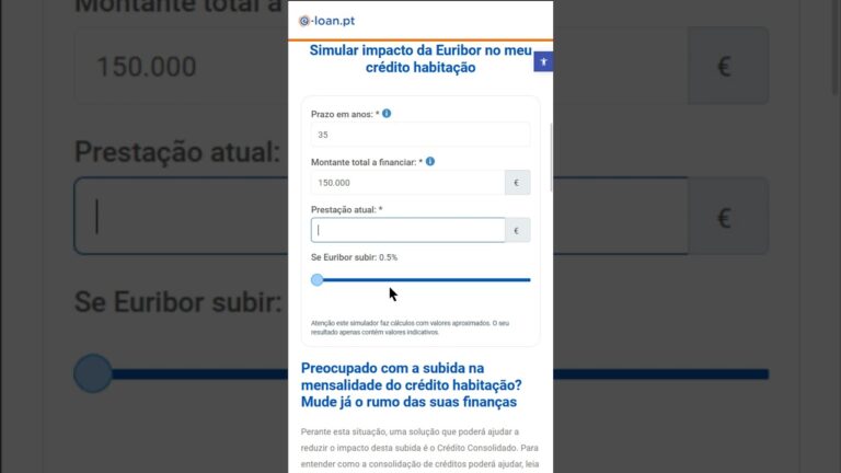Simulador de Euribor: Calcule Seus Juros com Facilidade
