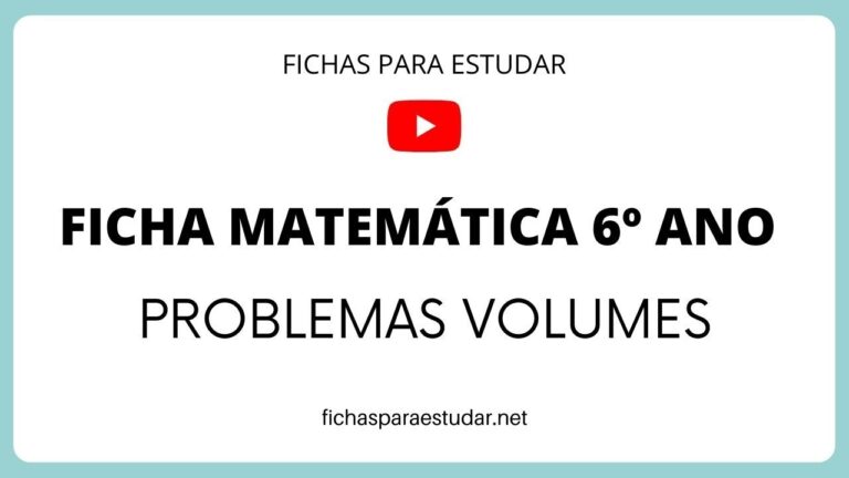 10 fichas essenciais para estudar no 6&ordm; ano