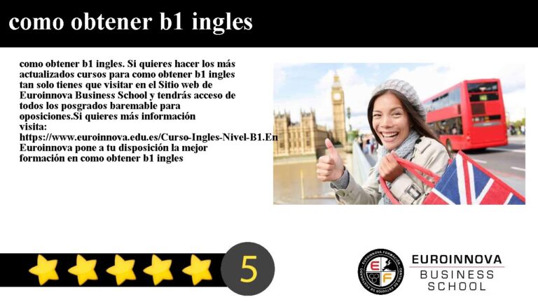 Como obter o nível B1 de inglês