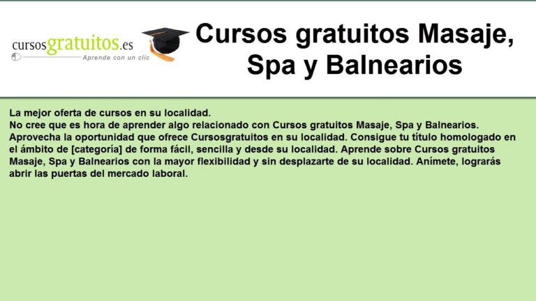 Cursos Gratuitos de Massagens para Desempregados