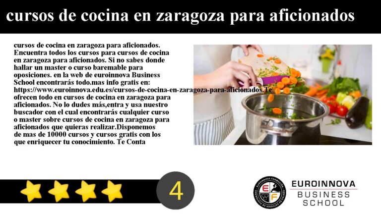 Cursos de Cozinha para Iniciantes em Zaragoza